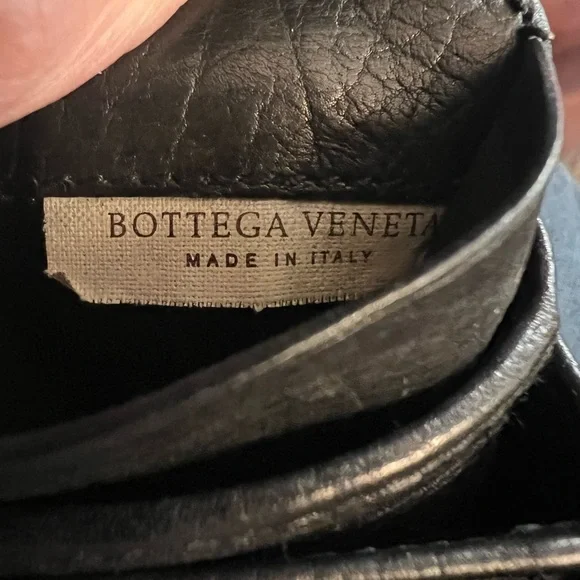 BOTTEGA VENETA LEATHER LAMBSKIN WALLET BLACK